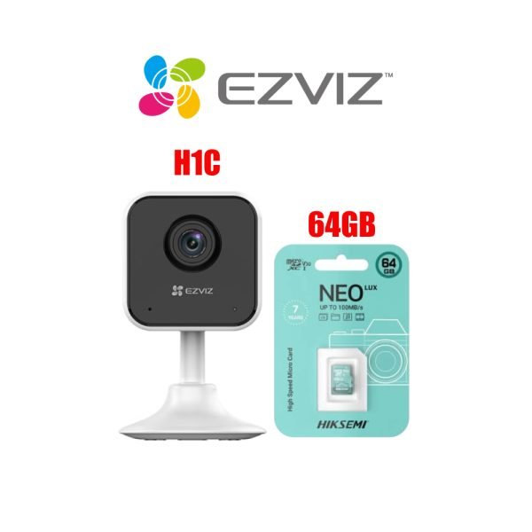 Cámara Ezviz H1C 1080p Full HD + MicroSD 64GB - Rices Enterprise