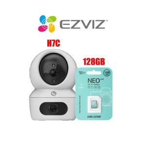 Cámara Ezviz H7C 4MP + 4MP Full HD + MicroSD 128GB - Rices Enterprise