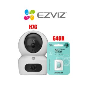 Cámara Ezviz H7C 4MP + 4MP Full HD + MicroSD 64GB - Rices Enterprise